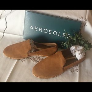 AEROSOLES Leather Slip On Hempstead Shoes